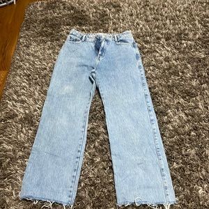 Zara Straight leg jeans -No rips (Lightish wash)
